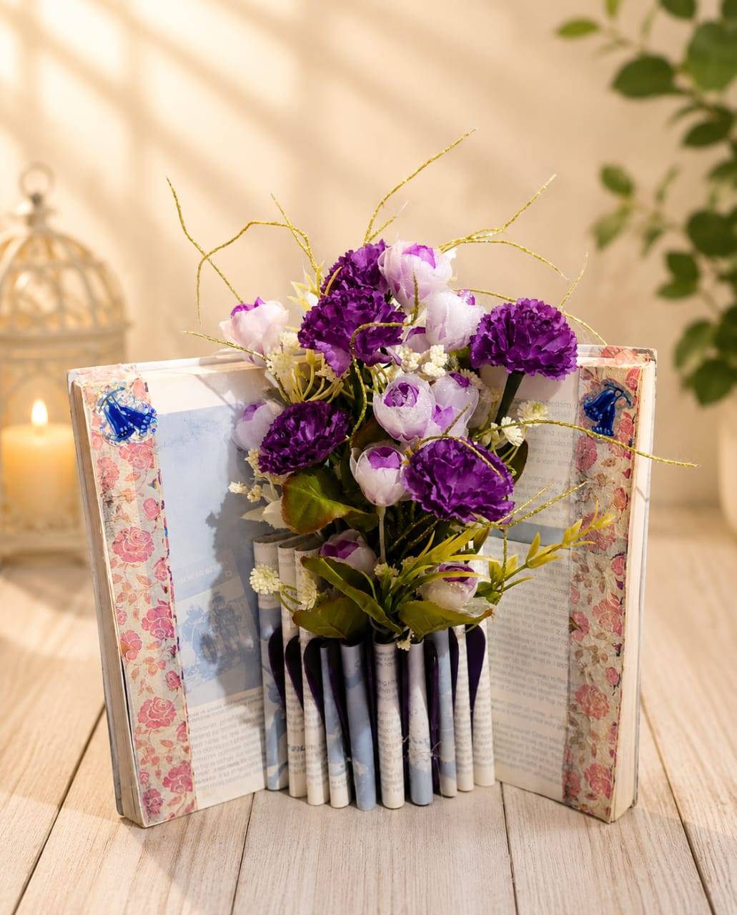 Purple Book Bouquet - Image 2
