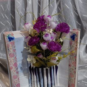 Purple Book Bouquet