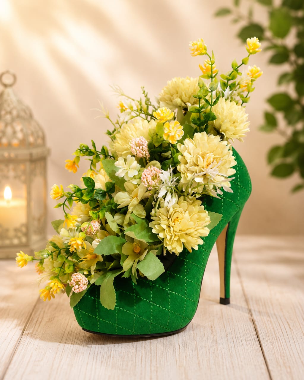 Green Shoe Bouquet
